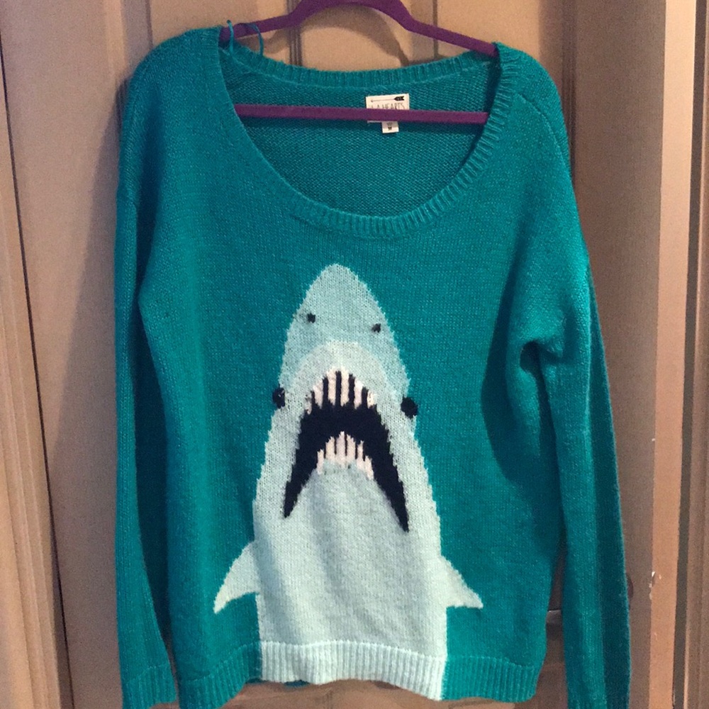 Green Shark Sweater